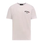 Dsquared2 Präglad Logotyp Bomull T-shirt White, Herr