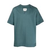 Jil Sander Blå Casual Kortärmad T-shirt Blue, Herr