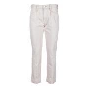 Isabel Marant Étoile Bomull Pantalone Byxor Beige, Dam