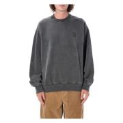 Carhartt Wip Grafit Stickat Vista Sweat Aw24 Gray, Herr