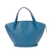 Louis Vuitton Vintage Pre-owned Laeder handvskor Blue, Dam