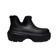 Crocs Chunky Shorty Boots med Pälsfoder Black, Dam