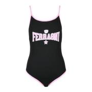 Chiara Ferragni Collection Bomull Elastan Bodywear Black, Dam