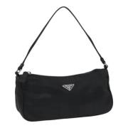 Prada Vintage Pre-owned Nylon prada-vskor Black, Dam