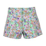 Chiara Ferragni Collection Stiliga bomull elastan shorts Multicolor, D...