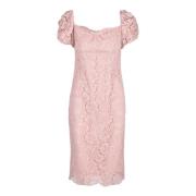 Pinko Elegant klänning i olika material Pink, Dam