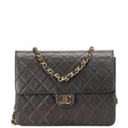 Chanel Vintage Pre-owned Tyg chanel-vskor Black, Dam