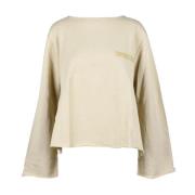 Douuod Woman Sand Sweatshirt för Kvinnor Beige, Dam