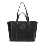 PINKO Miranda Shopper Väska Black, Dam