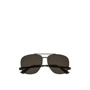 Saint Laurent Leon Metal Aviator Solglasögon Kvinnor Black, Unisex