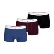 Tommy Hilfiger Multifärgad Bomull Stretch Boxers Pack Multicolor, Herr