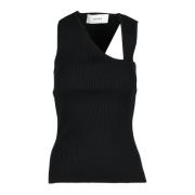 Róhe Nylon Top för Stiligt Utseende Black, Dam