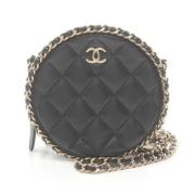 Chanel Vintage Pre-owned Tyg chanel-vskor Black, Dam