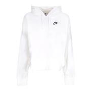 Nike Oversized Hoodie Sportswear Club Fleece White, Dam