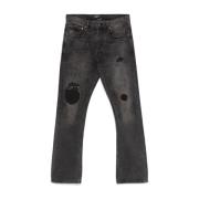 Enfants Riches Déprimés Svarta Ripped Jeans med knappgylf Black, Herr