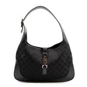 Gucci Vintage Pre-owned Canvas axelremsvskor Black, Dam