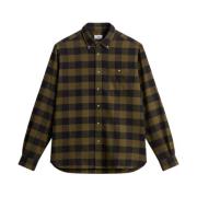 Woolrich Mörkgrön Buffalo Rutig Flanellskjorta Green, Herr