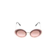 Miu Miu Pre-owned Pre-owned Glas solglasgon Pink, Dam