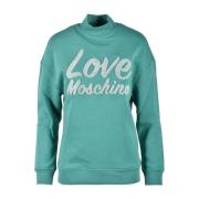 Love Moschino Grön Sweatshirt för Kvinnor Green, Dam