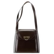 Celine Vintage Pre-owned Laeder axelremsvskor Brown, Dam