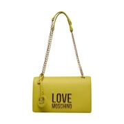 Love Moschino Crossbody-väskor med magnetisk stängning Yellow, Dam