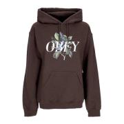 Obey Fågel Old School Hoodie Pullover Brown, Dam