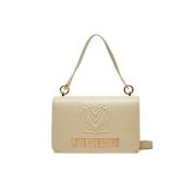 Love Moschino Stilren Axelväska - Stor Beige, Dam