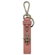 Prada Vintage Pre-owned Laeder nyckelhllare Pink, Unisex