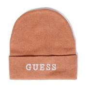 Guess Dam Beanie Mössa Höst/Vinter Kollektion Beige, Dam