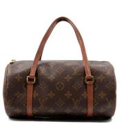 Louis Vuitton Vintage Pre-owned Canvas axelremsvskor Brown, Dam