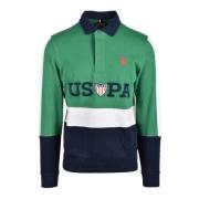 U.s. Polo Assn. Bomull Polo Tröja Blue, Herr