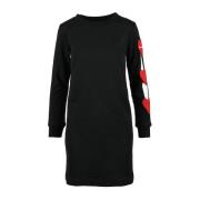 Love Moschino Dagtid Midi Klänning Black, Dam