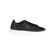 Blauer Sportig Svart Polyester Sneaker Black, Herr