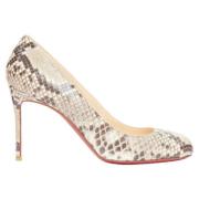 Christian Louboutin Pre-owned Pre-owned Laeder klackskor Beige, Dam