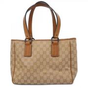 Gucci Vintage Pre-owned Canvas handvskor Beige, Dam