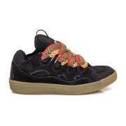 Lanvin Oversize Sneakers med Rund Tå och Kontrasterande Element Black,...