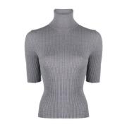 Semicouture Stiliga Sweaters Kollektion Gray, Dam