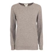 Kangra Grå Ull Cashmere Crew Neck Tröja Gray, Dam