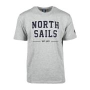 North Sails Herr Bomull T-shirt Kollektion Gray, Herr