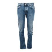 Hand Picked Slim-fit Jeans Blue, Herr