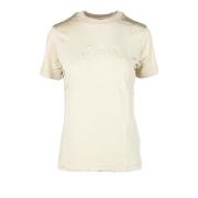 Diesel Avslappnad Viskos Bomull T-shirt Beige, Dam