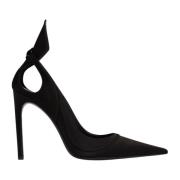 Nina Ricci Satinpumps MED Båge Black, Dam