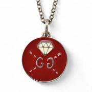 Gucci Vintage Pre-owned Silver halsband Red, Dam