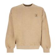 Carhartt Wip Dusty H Brown Crewneck Sweatshirt Beige, Herr