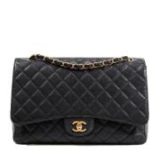 Chanel Vintage Pre-owned Tyg chanel-vskor Black, Dam