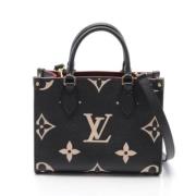 Louis Vuitton Vintage Pre-owned Canvas handvskor Black, Dam