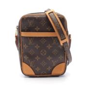 Louis Vuitton Vintage Pre-owned Canvas axelremsvskor Brown, Dam