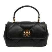 Tory Burch Diamantquiltad Tophandtag Väska Black, Dam