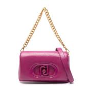 Liu Jo Fuchsia Eco Läder Crossbody Väska Pink, Dam