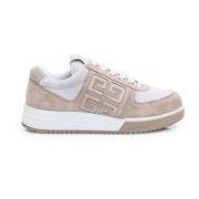 Givenchy Beige Mocka Sneakers med 4G Logo Beige, Dam